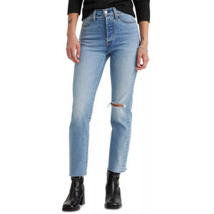 Levi’s Wedgie Straight Jeans Womens W30 L28 Night Sight Medium Wash High Rise
